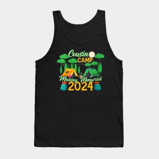 Womens Cousin Camp Making Memories Summer Vacation Family 2024 Tank Top